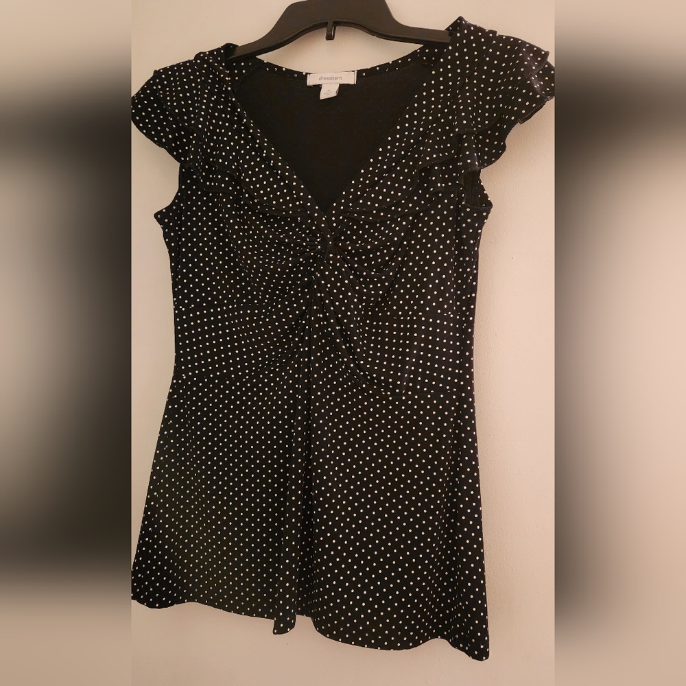 Dressbarn Elegant Black Blouse
